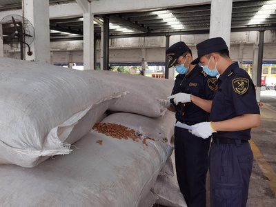 老港海關查獲6.3噸禁入固體廢物，軟木制品制造原料藏隱患
